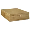 Caja de té de bambú con 9 compartimentos Bredemeijer