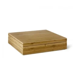 Caja de té de bambú con 12 compartimentos Bredemeijer