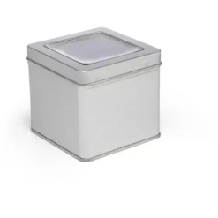 Caja de té de bambú con 4 recipientes y cuchara medidora Bredemeijer