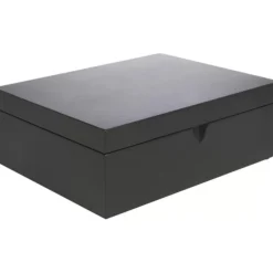 Caja de té de bambú con 4 recipientes y cuchara medidora Bredemeijer