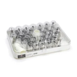 Caja set de 35 boquillas de acero inoxidable De Buyer
