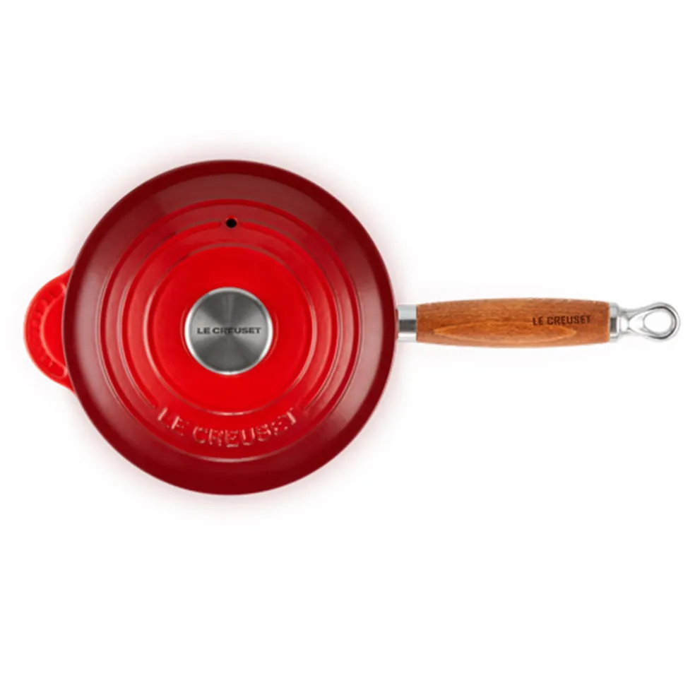 Cazo con mango de madera 18cm Le Creuset