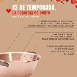 Cazo de cobre para mermelada De Buyer