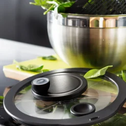 Centrifugadora de acero inoxidable con tapa de vidrio Rösle