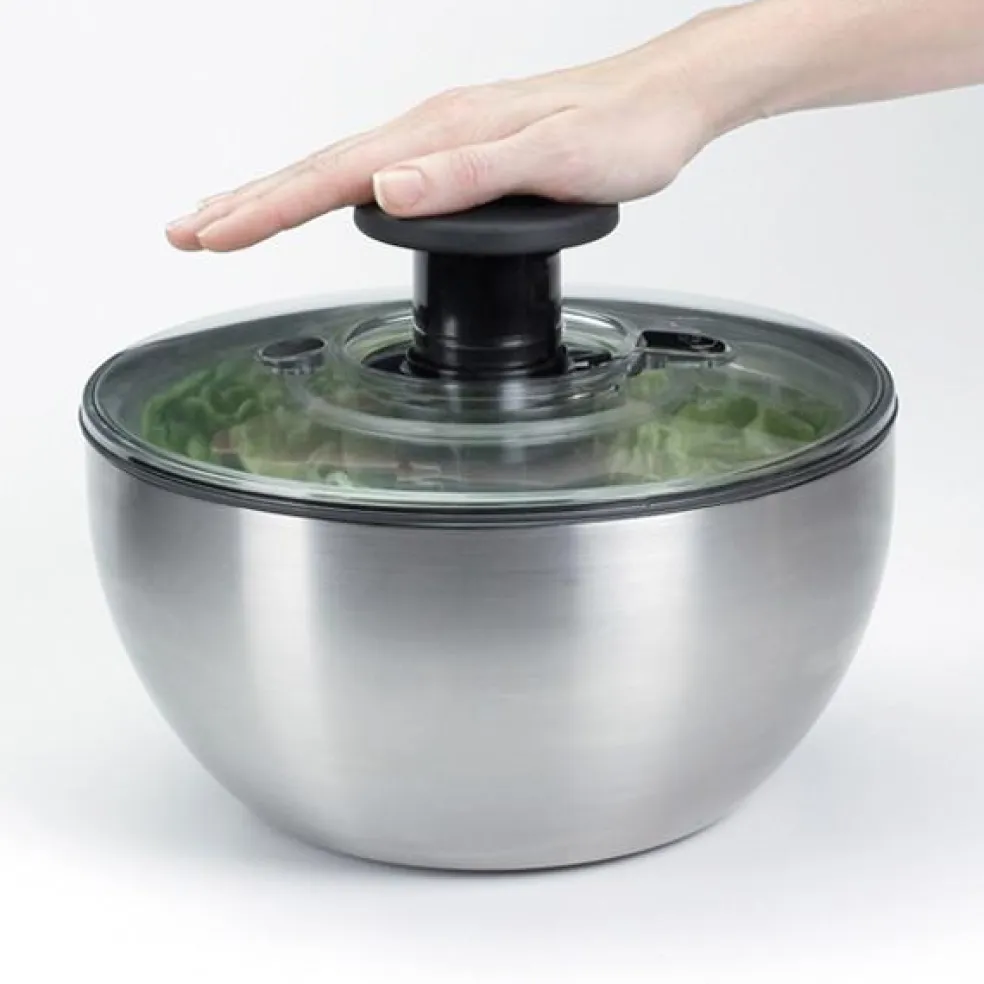 Centrifugadora para ensaladas de acero inoxidable OXO