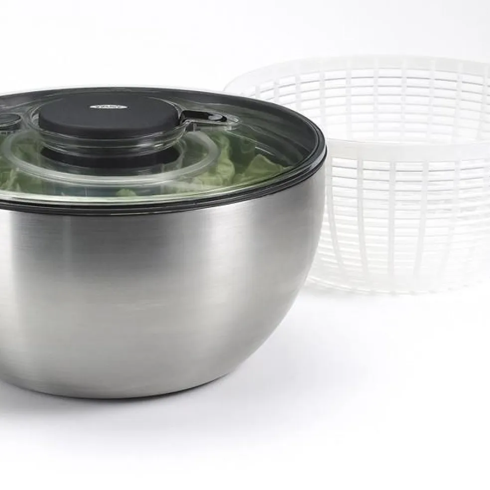 Centrifugadora para ensaladas de acero inoxidable OXO