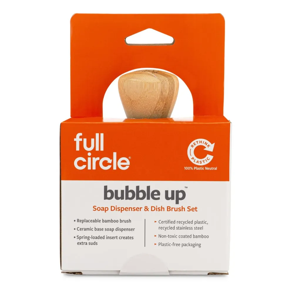 Cepillo para vajilla con base cerámica Bubble Up Full Circle