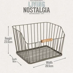 Cesta metálica Living Nostalgia KitchenCraft