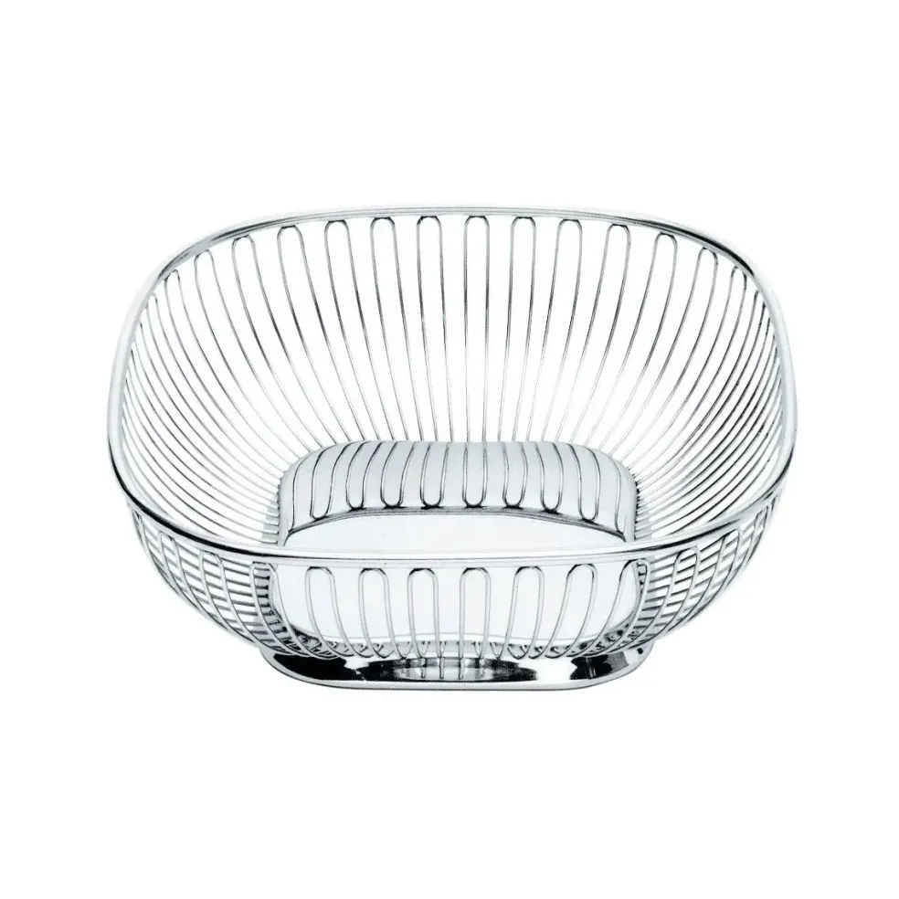 Cesto cuadrado de alambre Alessi