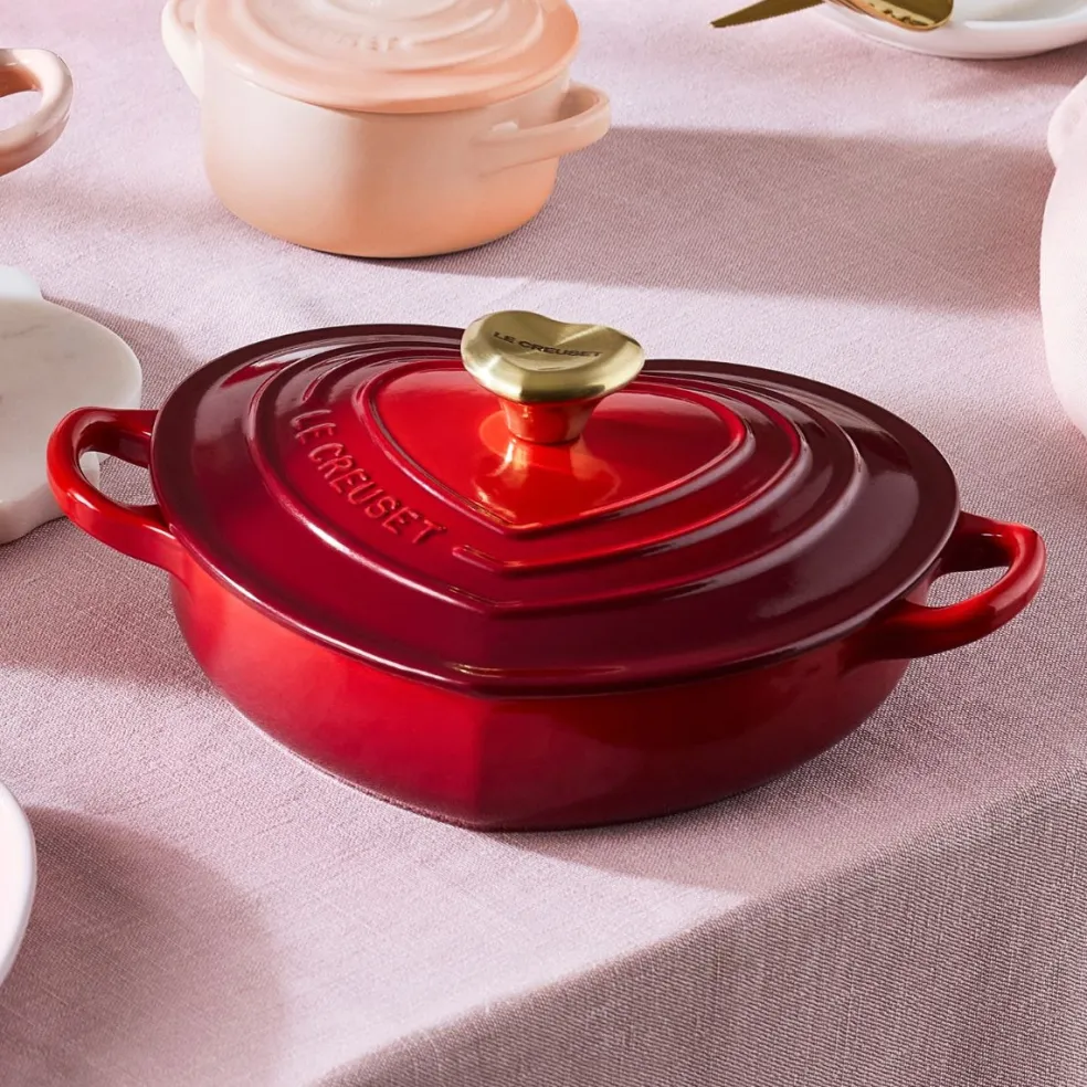 Cocotte baja corazón Le Creuset