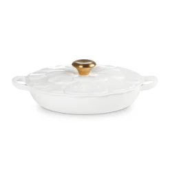 Cocotte baja tipo cacerola de hierro Pétalo Le Creuset