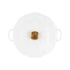 Cocotte baja tipo cacerola de hierro Pétalo Le Creuset