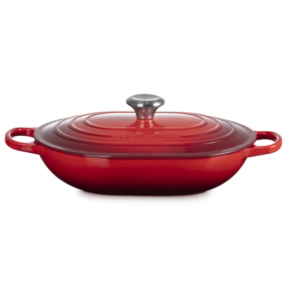 Cocotte baja tipo cacerola ovalada Le Creuset