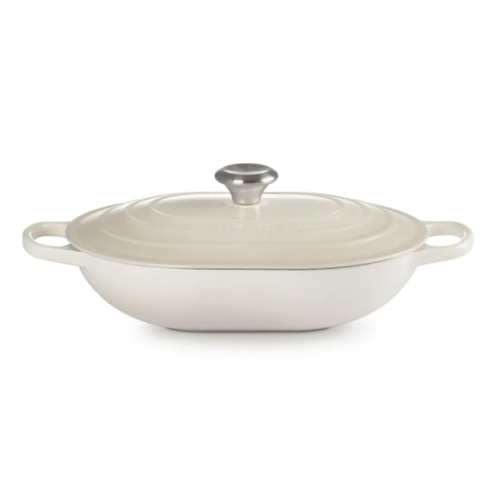 Cocotte baja tipo cacerola ovalada Le Creuset
