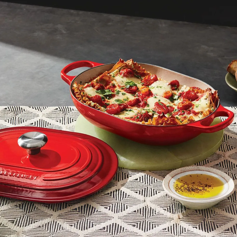 Cocotte baja tipo cacerola ovalada Le Creuset