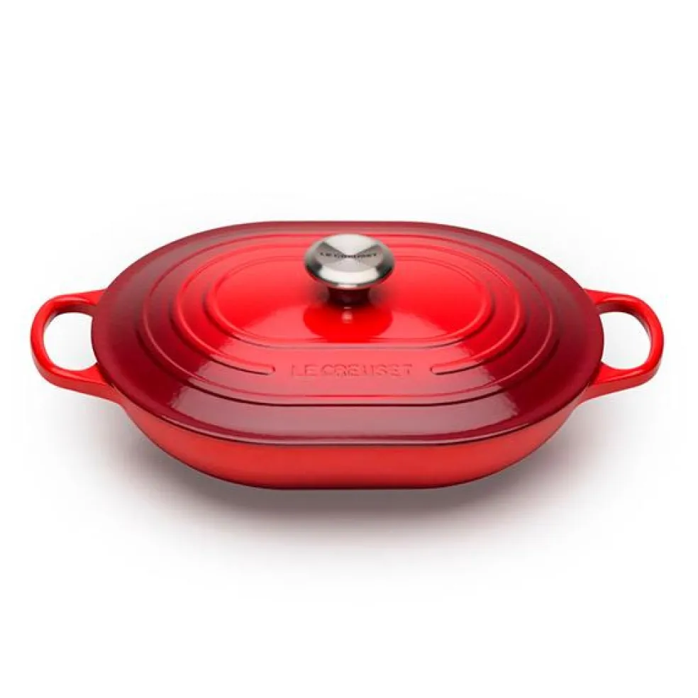 Cocotte baja tipo cacerola ovalada Le Creuset
