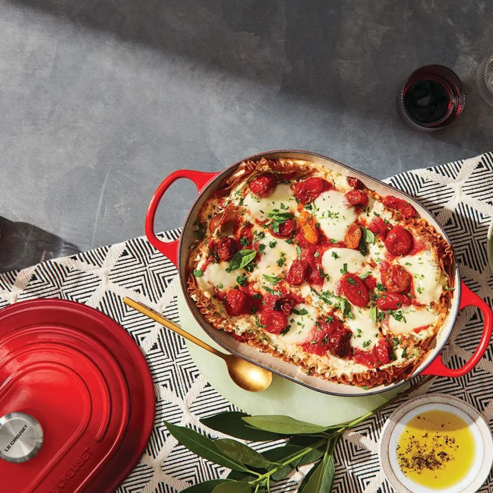 Cocotte baja tipo cacerola ovalada Le Creuset