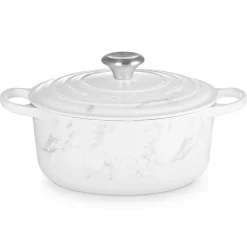 Cocotte de hierro White Marble Le Creuset (Edición Limitada)