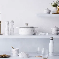 Cocotte de hierro White Marble Le Creuset (Edición Limitada)