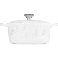Cocotte de hierro White Marble Le Creuset (Edición Limitada)