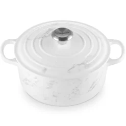 Cocotte de hierro White Marble Le Creuset (Edición Limitada)