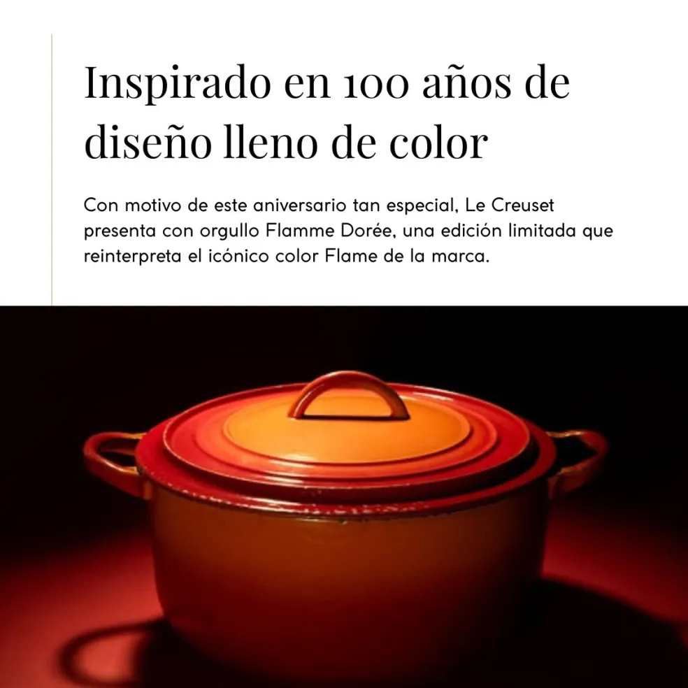 Cocotte oval de hierro ¡Edición Especial Centenario! Le Creuset