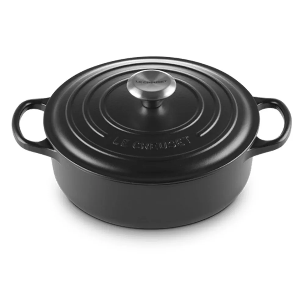 Cocotte redonda baja Signature Le Creuset