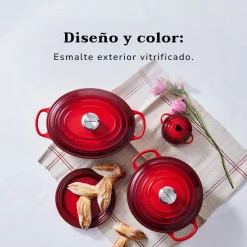 Cocotte redonda baja Signature Le Creuset