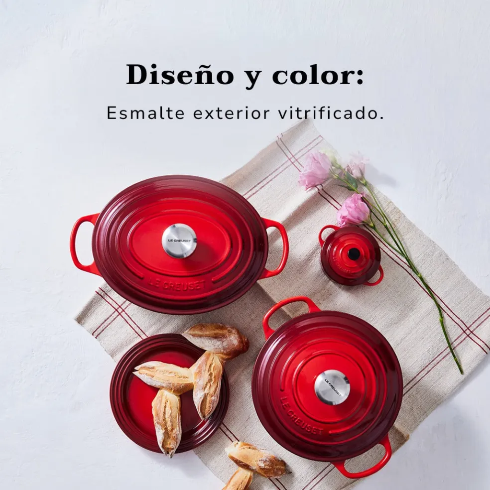 Cocotte redonda baja Signature Le Creuset