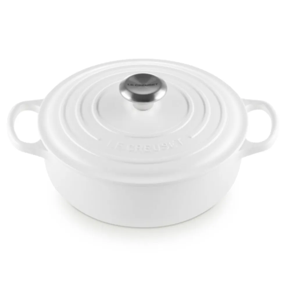 Cocotte redonda baja Signature Le Creuset