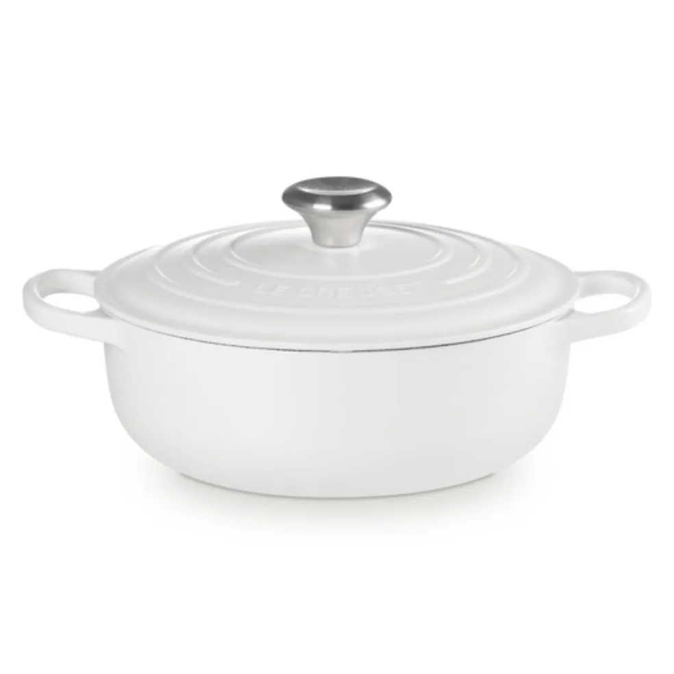 Cocotte redonda baja Signature Le Creuset