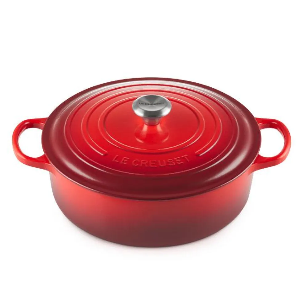 Cocotte redonda baja Signature Le Creuset