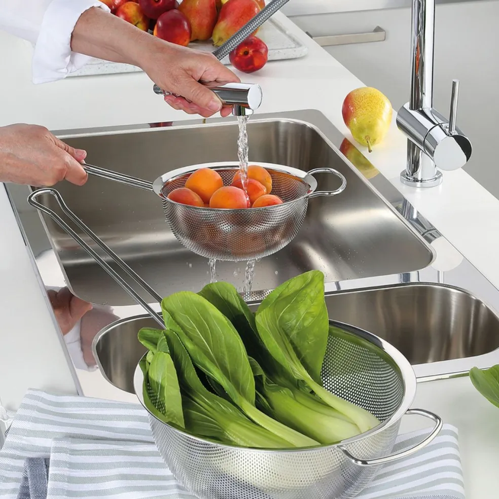 Colador acero inox con mango Deluxe Küchenprofi