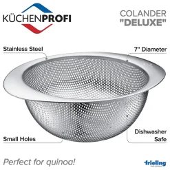 Colador acero inox DELUXE de Küchenprofi