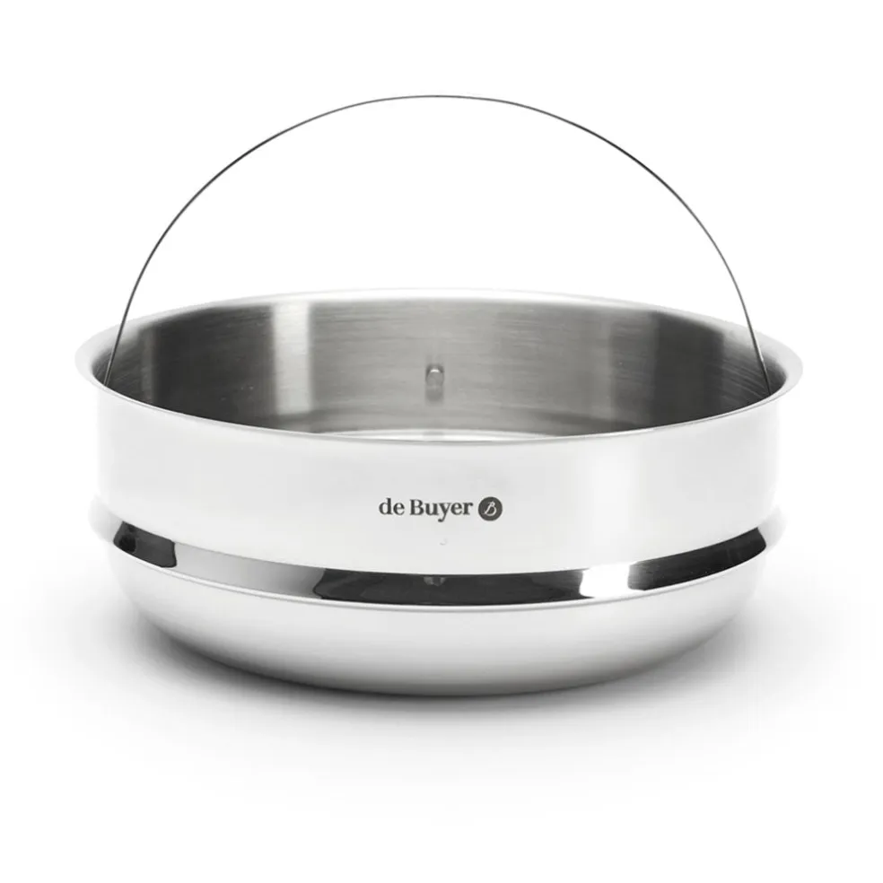 Colador inox para cocer al vapor De Buyer
