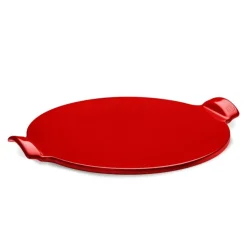 Conjunto bandeja cerámica para pizza y masas + Pala de madera Emile Henry