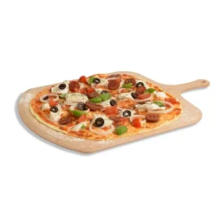 Conjunto bandeja cerámica para pizza y masas + Pala de madera Emile Henry