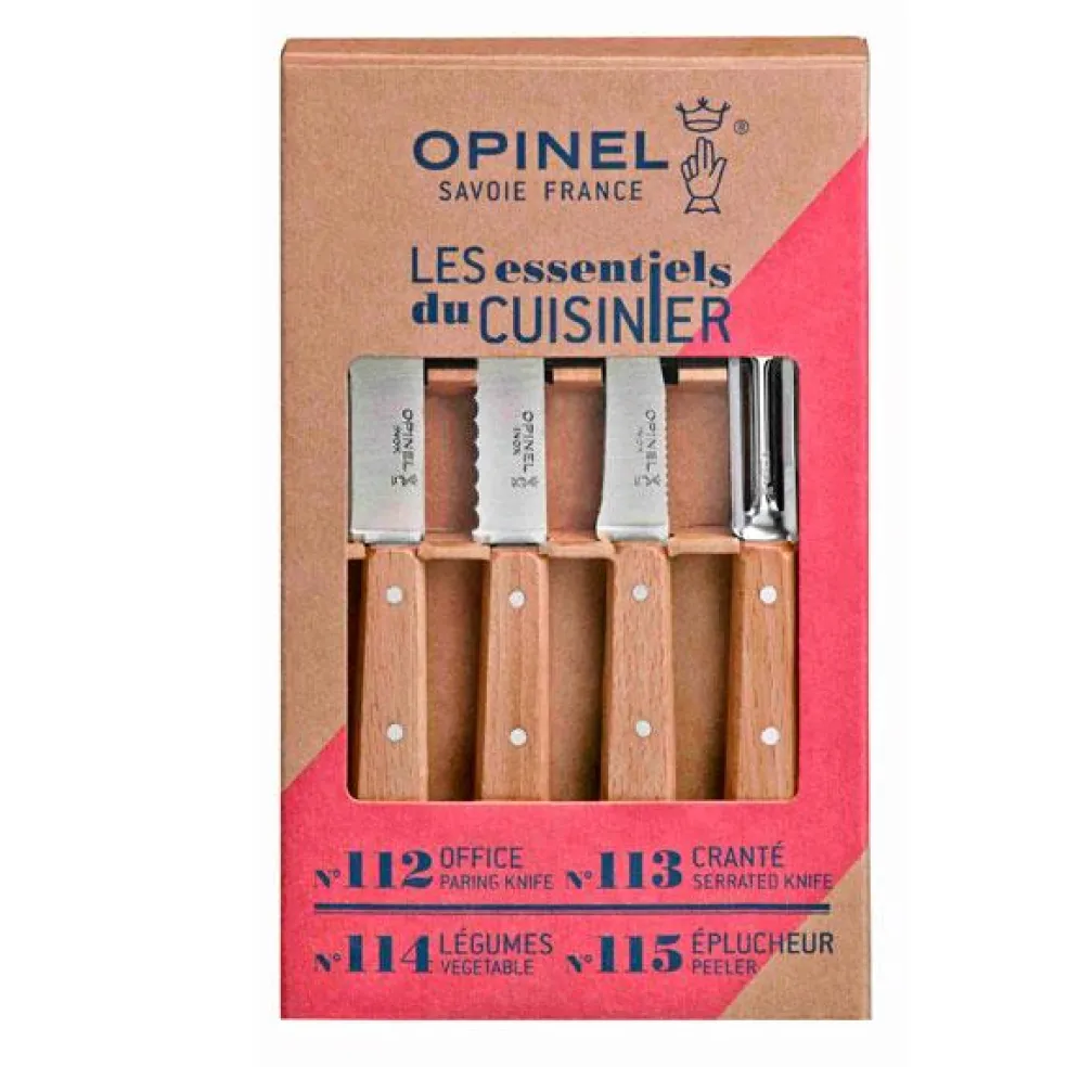 Conjunto cuchillos y pelador Opinel Essentiels