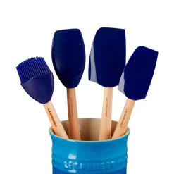 Conjunto de bote con 4 espátulas Le Creuset