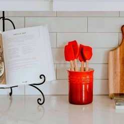 Conjunto de bote con 4 espátulas Le Creuset
