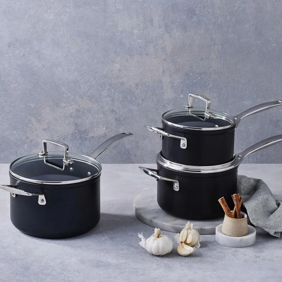 Conjunto de 3 cazos antiadherentes TNS PRO Le Creuset