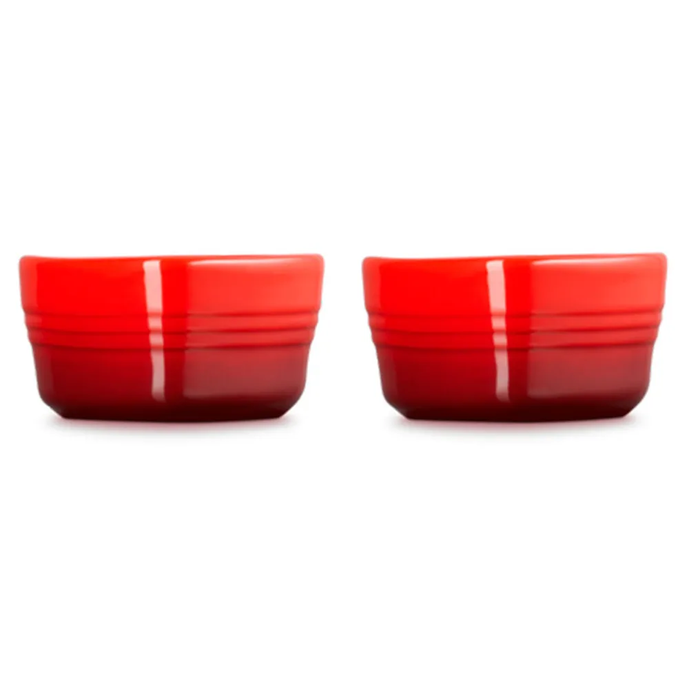 Conjunto de dos ramequines corazón Le Creuset