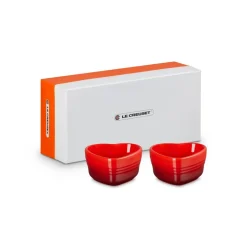 Conjunto de dos ramequines corazón Le Creuset