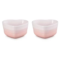 Conjunto de dos ramequines corazón Le Creuset