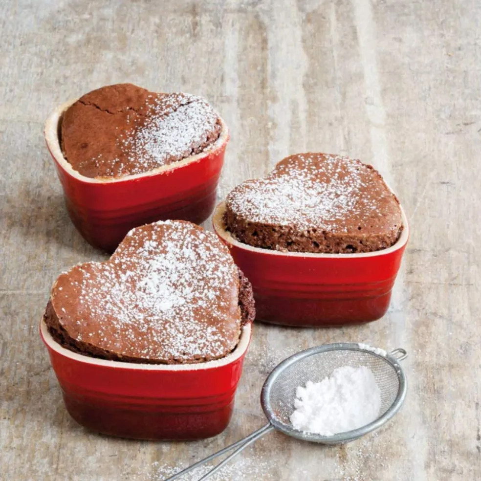 Conjunto de dos ramequines corazón Le Creuset