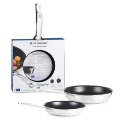 Conjunto de dos sartenes antiadherentes 3-PLY de Le creuset