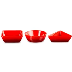 Conjunto de 3 platos para aperitivos Le Creuset