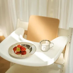 Conjunto de plato y taza de acero inox Miffy Zilverstad