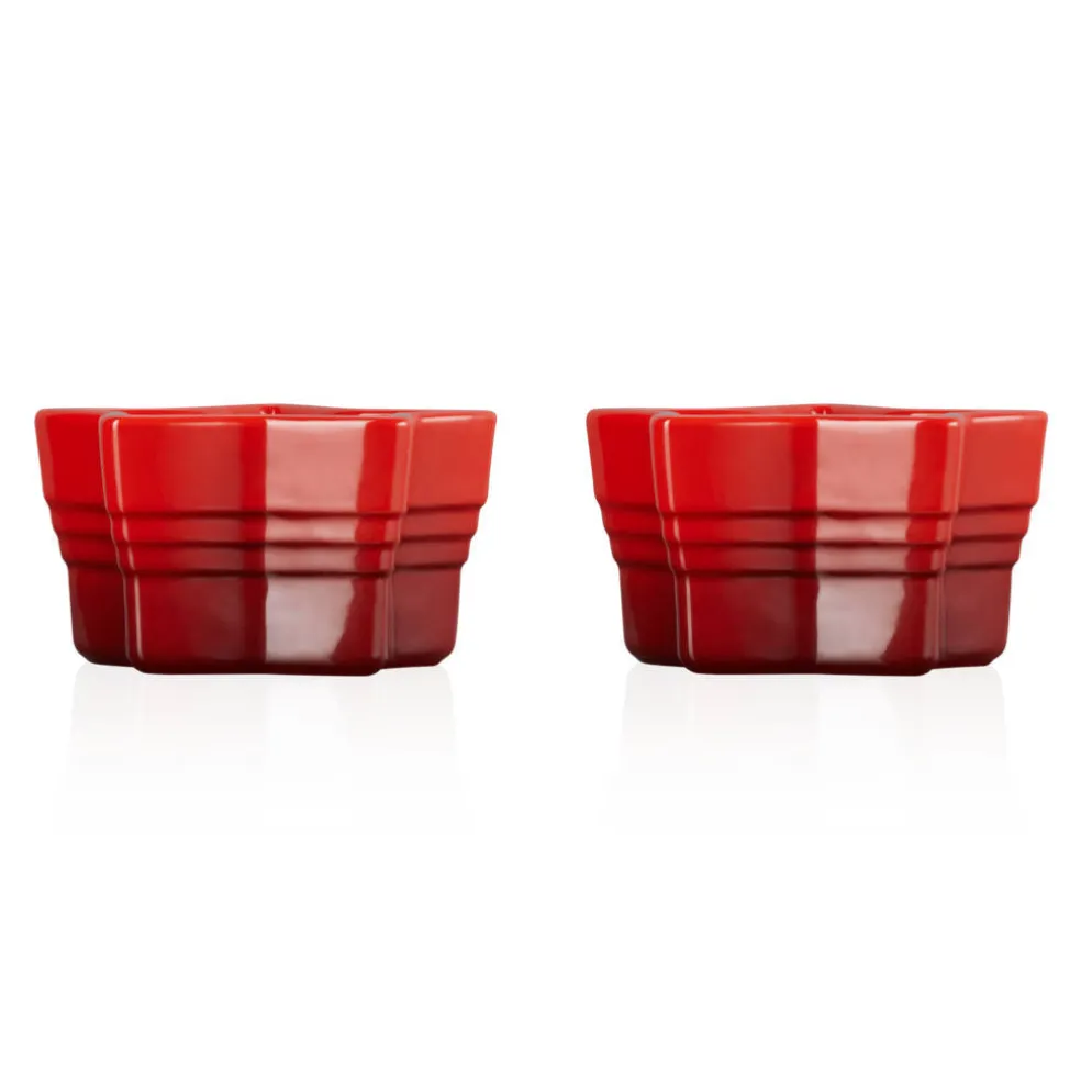 Conjunto de 2 ramequines Estrella Colección Christmas Le Creuset