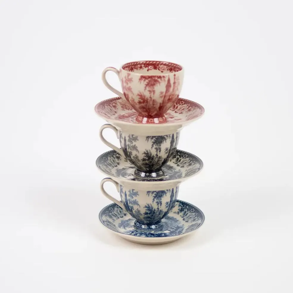 Conjunto de taza espresso y plato Estelle Olsson & Jensen